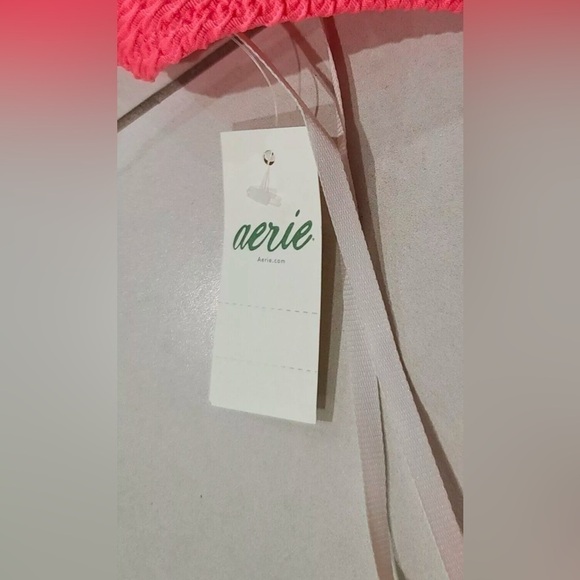 NEW Women's Size XL American Eagle Aerie Pink 1 Piece Bikini Swimsuit - Picture 7 of 8